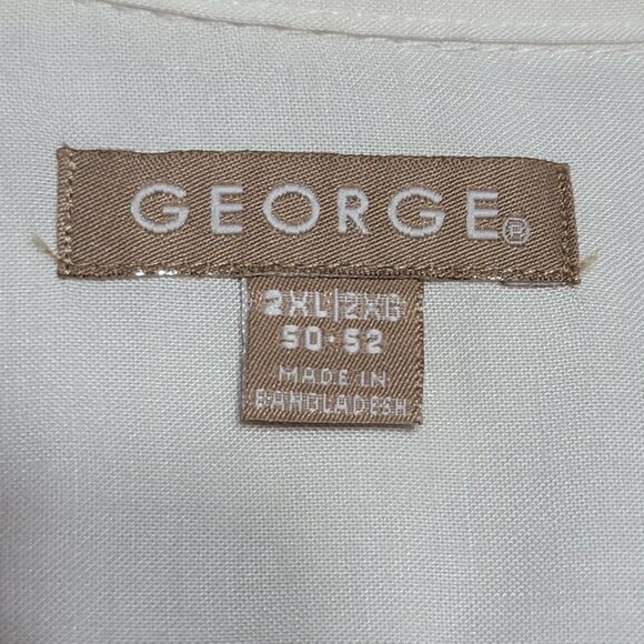 George SS Full Button "Beer" Shirt Lime Pocket - Size 2XL (50-52) - Picture 4 of 5